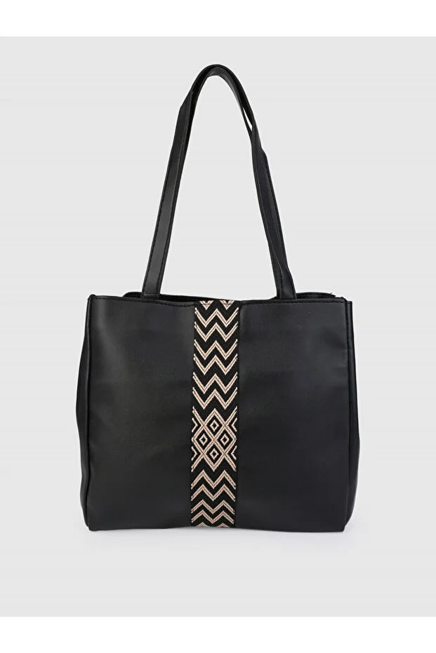 Styli Aztec Print Panel Tote Bag