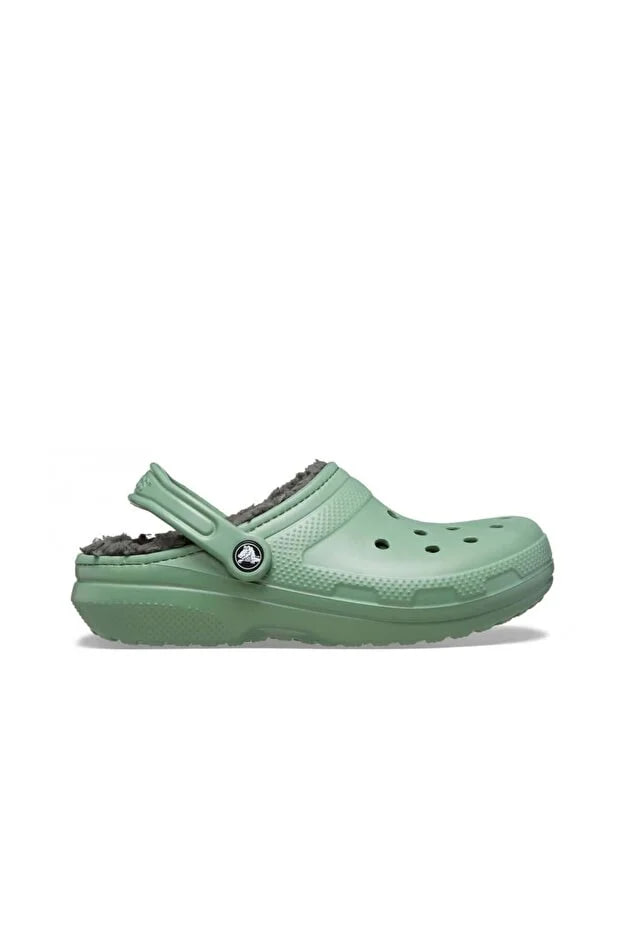 Crocs Classic Lined Clog Women's Slippers - Moss Gree